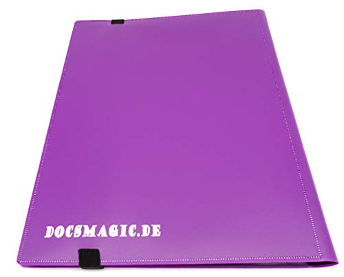 docsmagic.de Pro-Player 9-Pocket Album Purple - 360 Card Binder - MTG - PKM - YGO - Álbum para Tarjetas púrpura