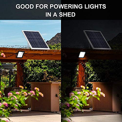 DOKIO Panel Solar 100W Polykristallin 12V Módulo solar con Controlador para casas jardines caravanas bombas