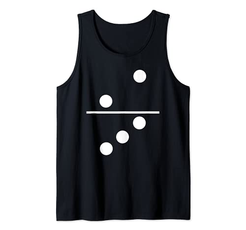 Domino Two Three Matching Halloween Group Cute Costumes 2-3 Camiseta sin Mangas