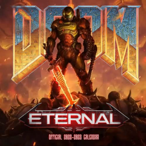 DOỌM Eternal: Video Game Calendar 2022 - Games calendar 2022-2023 18 months- Planner Gifts boys girls kids and all Fans BIG SIZE 17''x11''(Kalendar Calendario Calendrier).