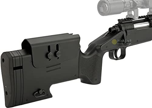 Double Eagle Airsoft M62 Sniper a muella (Spring) Negra Calibre 6mm. Potencia 0,5 Julio