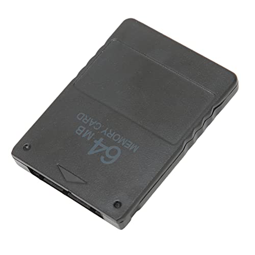 Dpofirs Tarjeta de Memoria para Consola de Juegos 2 en 1 Compatible con Todos los Juegos PS-2, Plug and Play, Tarjeta de Memoria Estable para Consola de Juegos PS2(64 MB)