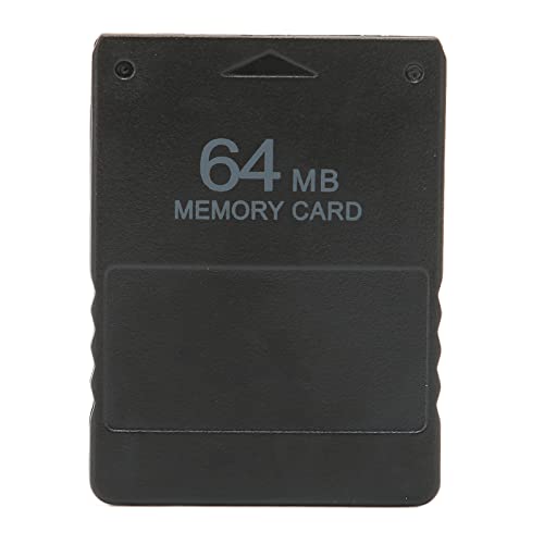 Dpofirs Tarjeta de Memoria para Consola de Juegos 2 en 1 Compatible con Todos los Juegos PS-2, Plug and Play, Tarjeta de Memoria Estable para Consola de Juegos PS2(64 MB)