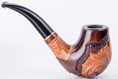 Dr. Watson - Pipa de Fumar de Madera del Tabaco, tallada a mano, se adapta al filtro de 9mm, viene con bolsa, en caja (Sherlock Holmes)