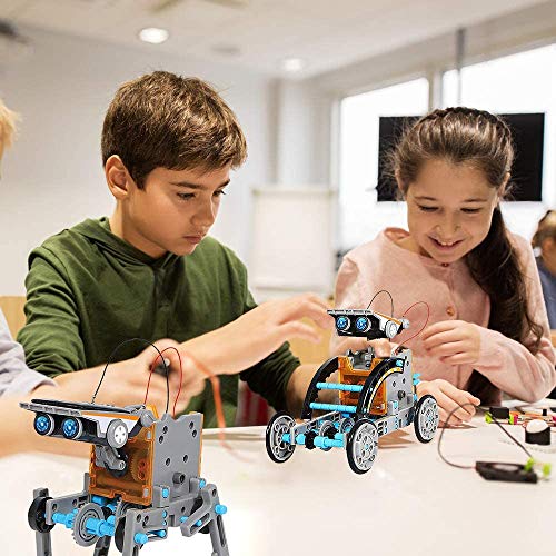 Dreamy Cubby Juguetes Stem para niños de 8 años Kit de Robot Solar 12 en 1 Aprendizaje Educativo Ciencia Construcción de Juguetes con alicates para niños de 8-12 años