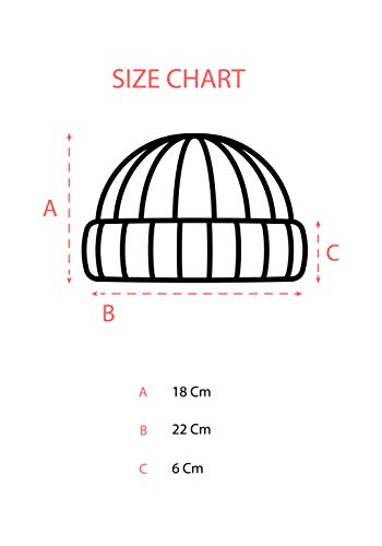 DRESSED IN MUSIC PLAY WITH ME Beanie Gorro de Punto para Hombre/Mujer - Talla única - Gorro Negro