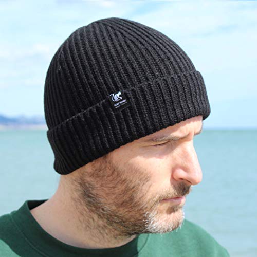 DRESSED IN MUSIC PLAY WITH ME Beanie Gorro de Punto para Hombre/Mujer - Talla única - Gorro Negro
