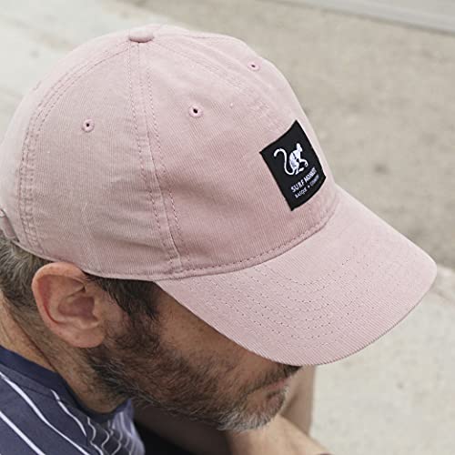 DRESSED IN MUSIC PLAY WITH ME Gorra Beisbol Classic Surf Monkey - Gorra Dad sin Estructura - algodón de corderoy (Rosa)