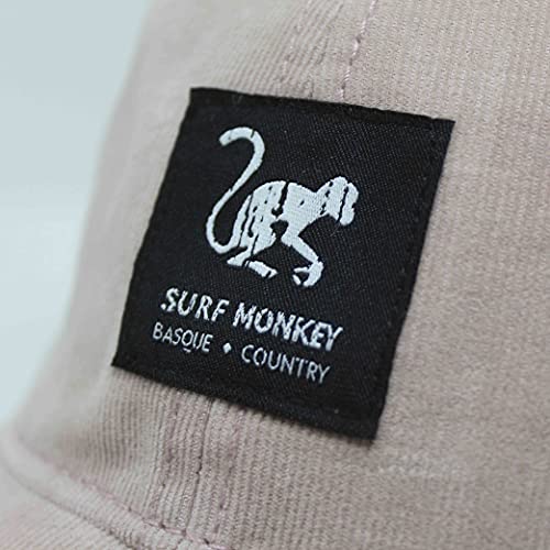 DRESSED IN MUSIC PLAY WITH ME Gorra Beisbol Classic Surf Monkey - Gorra Dad sin Estructura - algodón de corderoy (Rosa)