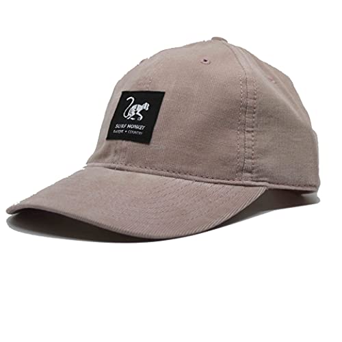 DRESSED IN MUSIC PLAY WITH ME Gorra Beisbol Classic Surf Monkey - Gorra Dad sin Estructura - algodón de corderoy (Rosa)