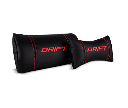 Drift DR300BR - Silla Gaming profesional, polipiel, reposabrazos 3D, piston clase 4, asiento basculante, altura regulable, respaldo reclinable, cojines lumbar y cervical, color negro/rojo