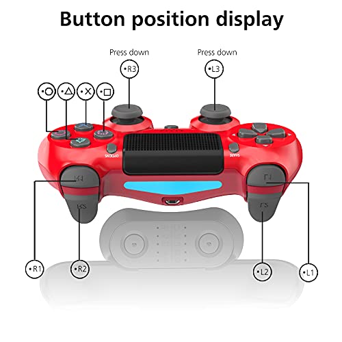 DRILI Accesorio de botón trasero para controlador PS4