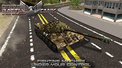 Drive Battle Tank in City Simulator