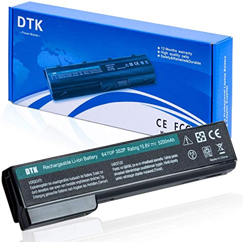 DTK Batería para HP EliteBook 8460P 8470P 8560P 8570P 8470W ProBook 6560b 6570b 6460b, P/N: CC06 CC06XL CC09 628670-001 628668-001 628666-001 HSTNN-F08C Baterías portátiles y netbooks 10.8V 5200mAh