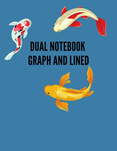 Dual Notebook Graph and Lined Carp Cover: Narrow Ruled (55) + Grid Lined 2x2 Squares Per Inch (55) 8.5x11, Pages 110, Paperback