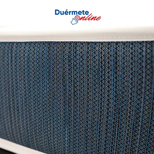 Duérmete Online Colchón viscoelástico Cyan Viscografeno Reversible (Cara Invierno-Verano) | Antibacteriano | Fabricado en ESPAÑA, 0, 135x180