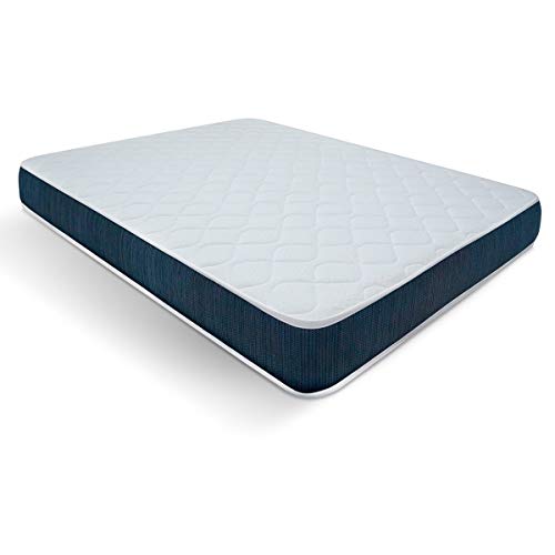 Duérmete Online Colchón viscoelástico Cyan Viscografeno Reversible (Cara Invierno-Verano) | Antibacteriano | Fabricado en ESPAÑA, 0, 135x180