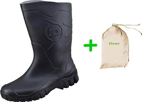 Dunlop Protective Footwear, Botas de Goma de Trabajo Hombre, Negro, talla 39