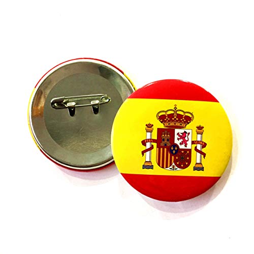 Durabol 2 PCS Pin Chapa con IMPERDIBLE con Bandera Y Escudo ESPAÑA Spain +