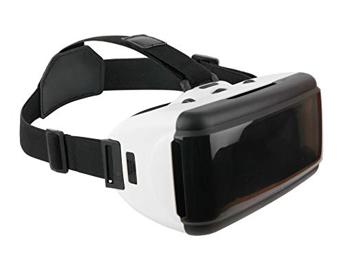 DURAGADGET Gafas de Realidad Virtual VR Ajustables en Color Negro para Smarphones Lenovo Z5 Pro GT, Huawei Nova 4 + Gamuza limpiadora.