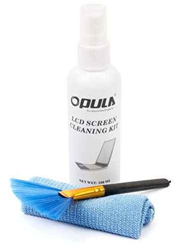 DURAGADGET Kit para Limpiar La Pantalla De Ordenador portátil ASUS D540SA-XX620T | F540YA-XX078T | X540LA-XX265T | F541UA-XO242T | D540SA-XX620T - Limpiador + Paño De Microfibra + Brocha