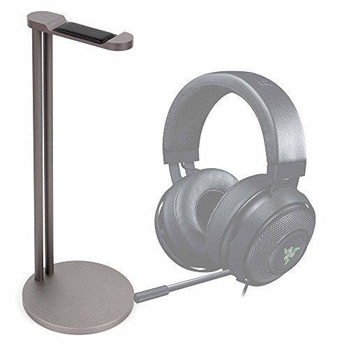 DURAGADGET Soporte de Acero para Auriculares Pyle PGPHONE80, PHBT3E, Sound 6 PHBT6 / Razer Kraken 7.1 V2, Thresher Ultimate/Sades SA 903 / Sennheiser RS 127, PC 8. Color Plateado