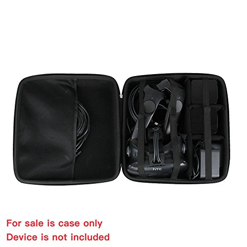 Duro EVA estuche de viaje para HTC Vive HDMI DisplayPort USB 2.0 - Gafas Realidad Virtual por Hermitshell