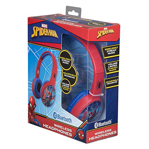 e-Kidz Spiderman - Auriculares inalámbricos Bluetooth