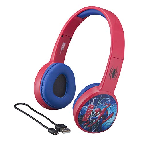 e-Kidz Spiderman - Auriculares inalámbricos Bluetooth