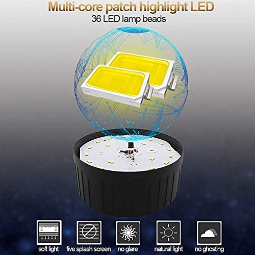 Eamplest Lampara de Camping, 2200 Lumens, Linterna de Camping Recargable con Control Remoto, Carga Solar, 3 Modos de Luz, IPX6 Impermeable, Luz Solar Exterior LED Ultra Brillante -Tipo B