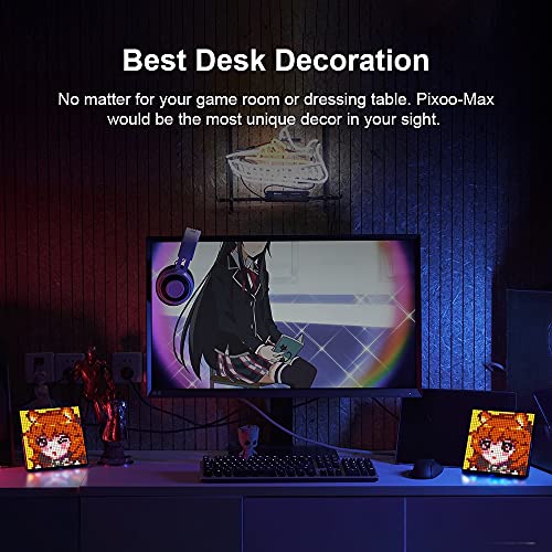 EastWing Pixoo Max - Marco de fotos digital con pantalla LED programable de 32 x 32 píxeles, regalo de año nuevo para niños, decoración de luz del hogar PixooMax