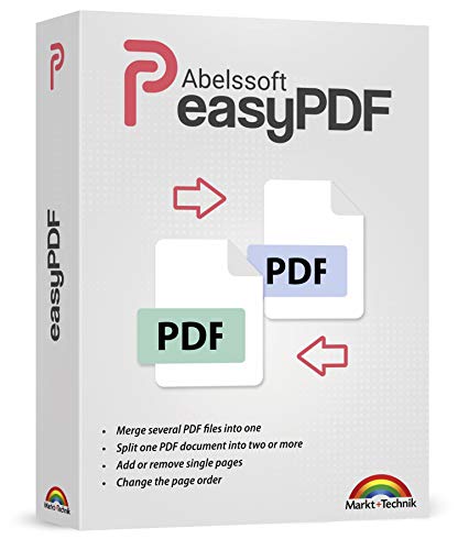 easyPDF - merges PDF files - splits PDF documents - adds and deletes pages - PDF editing software compatible with Windows 10, 8 , 7