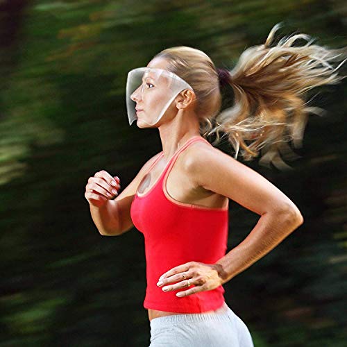 Eatasty Escudo Facial Gafas, Reutilizables Lavables Cara Cristales Shield, Claro y la Cara Anti-Niebla Escudo para Hombre y Mujer (1)