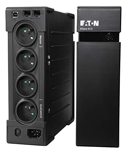 Eaton Ellipse Eco 650 FR Sistema de alimentación ininterrumpida (UPS) 650 VA 400 W 4 Salidas AC - Fuente de alimentación Continua (UPS) (650 VA, 400 W, 161 V, 284 V, 50/60 Hz, 220 V)