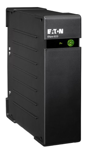 Eaton Ellipse Eco 800 USB DIN - Sistema de alimentación ininterrumpida (SAI) 800 VA con protección contra sobrevoltaje (4 Salidas Schuko)