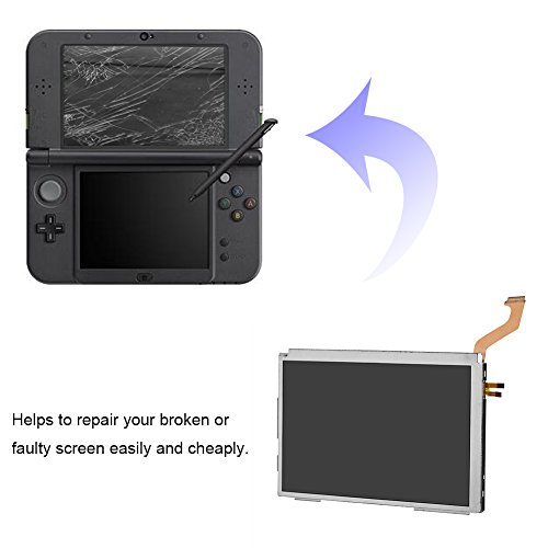 Eboxer Pantalla LCD de Repuestos para Sistema de Juego de Nintendo 3DS XL (Superior)