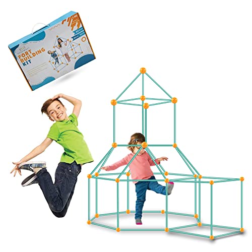 Eccomeri Kit de Construcción de Fuertes - Cabañas para Niños - Construcciones para Niños y Niñas - CREA tu Tienda de Campaña Infantil - 81 Piezas