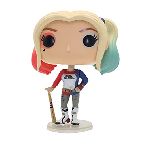 Eeneme Juguetes de dibujos animados, escuadrón suicida Harley Quinn muñeca estatuilla adornos 6 pulgadas, modelo de colección de juguete para oficina en casa
