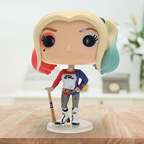 Eeneme Juguetes de dibujos animados, escuadrón suicida Harley Quinn muñeca estatuilla adornos 6 pulgadas, modelo de colección de juguete para oficina en casa