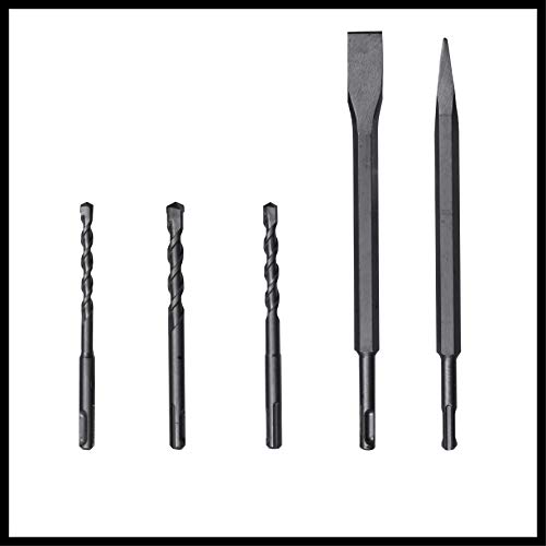 Einhell Martillo perforador RT-RH 32 (1250 W, 3,5 J, capacidad de perforación Ø 32 mm, soporte SDS-Plus, tope de profundidad metálico, 3 brocas, 2 cinceles, maletín)