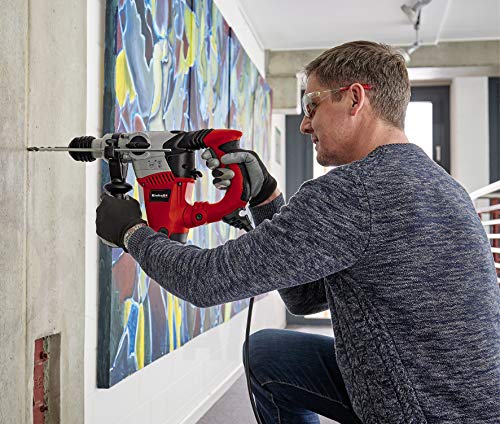 Einhell Martillo perforador RT-RH 32 (1250 W, 3,5 J, capacidad de perforación Ø 32 mm, soporte SDS-Plus, tope de profundidad metálico, 3 brocas, 2 cinceles, maletín)