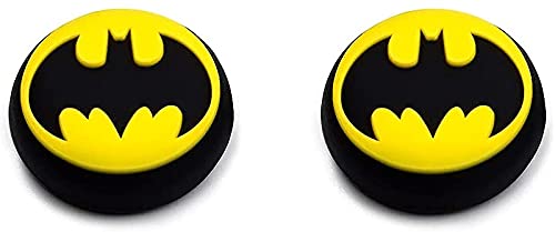 Einuz 2 unids silicona analógico pulgar Stick Grips Joystick tapa para PS5 PS4 Pro PS3 controlador Thumbstick Cap para Xbox 360 Xbox One Slim X Elite Switch Pro Controller (Batman)