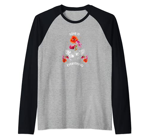 El amor es todo Camiseta Manga Raglan
