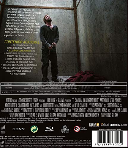 El Camino: Una Pelicula de Breaking Bad (BD) [Blu-ray]
