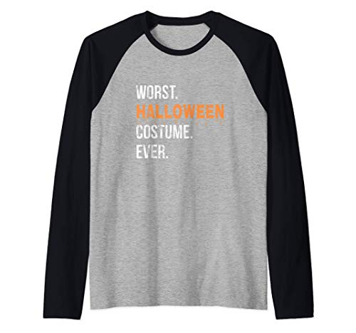 El peor disfraz de Halloween de la historia Camiseta Manga Raglan