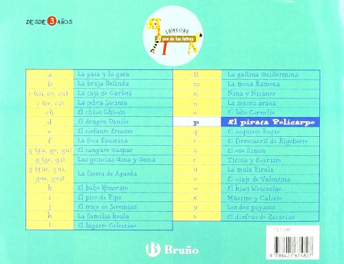 El pirata Policarpo: Juega con la p (Castellano - A PARTIR DE 3 AÑOS - LIBROS DIDÁCTICOS - El zoo de las letras)