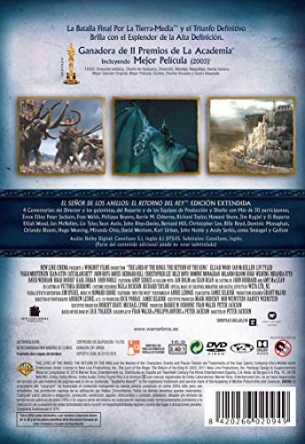 El Señor De Los Anillos: El Retorno Del Rey Ed. Extendida [DVD]