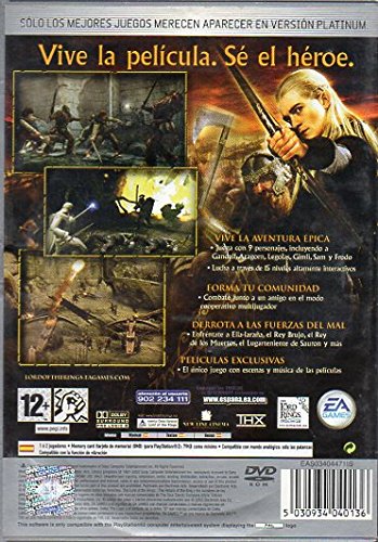 El señor de los Anillos, el Retorno del Rey PS2 Platinum