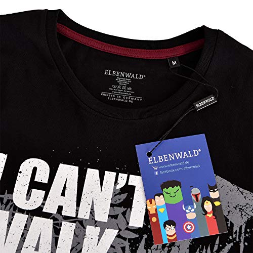 Elbenwald Path of The Right Camiseta de Hombre Ellie's Song para los Fans de The Last of Us algodón Negro - S