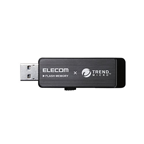 Elecom USB flash drive 16GB USB3.0 Trend Micro anti-virus software installed [Black] MF-TRU316GB (Japan Import)